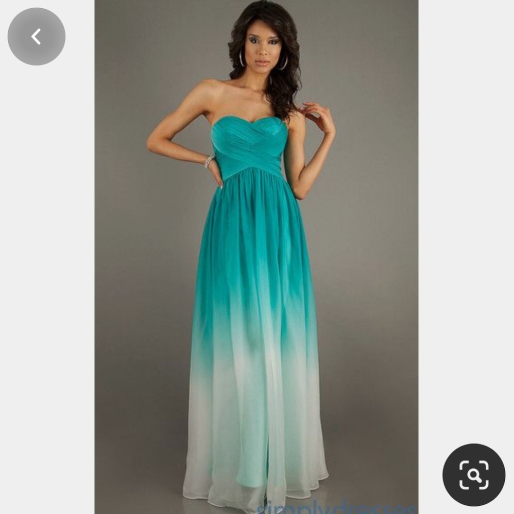 🆕 New La Femme 17004 Ombre Chiffon Prom Dress 6